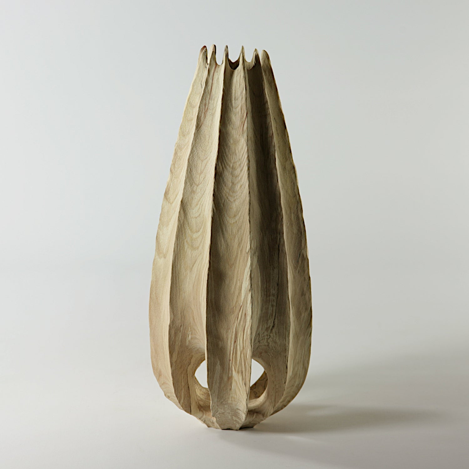 Spalted beech vase in vase #1