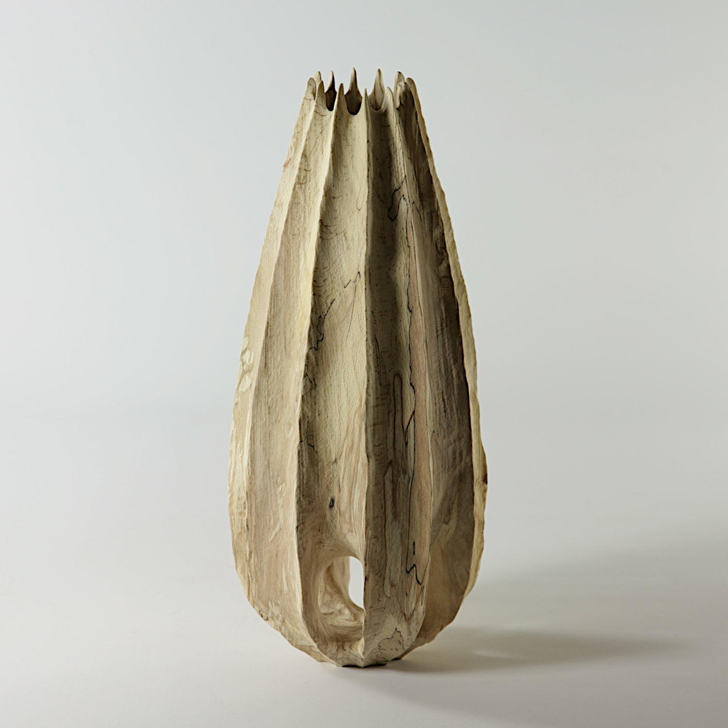 Spalted beech vase in vase #1