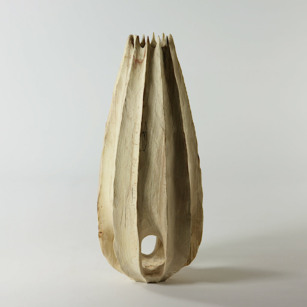 Spalted beech vase in vase #1