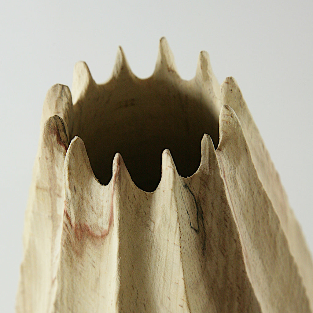Spalted beech vase in vase #1