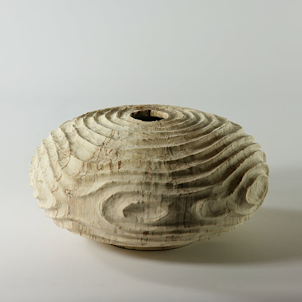 Spalted beech sculpted hollow form #2