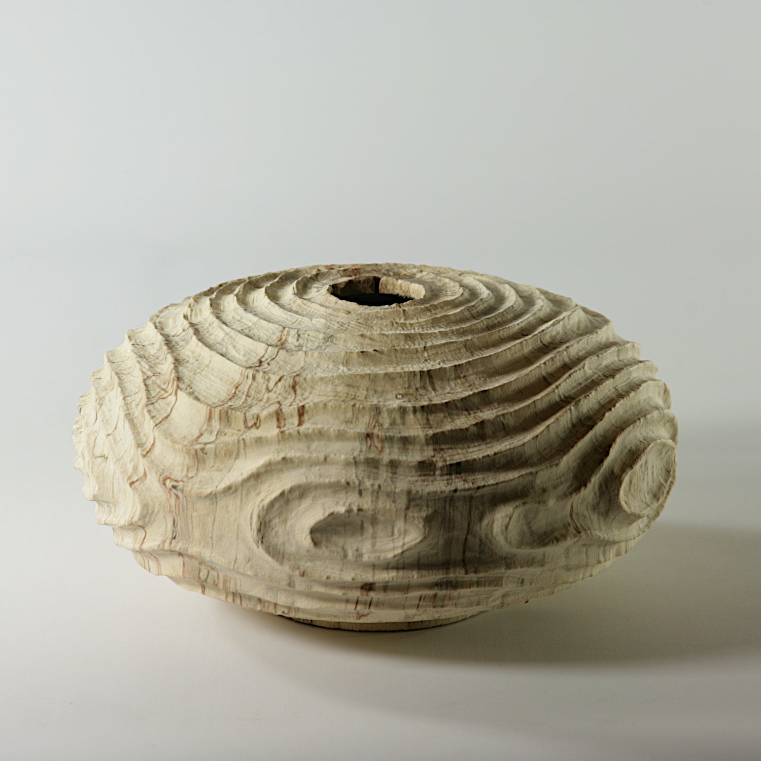 Spalted beech sculpted hollow form #2