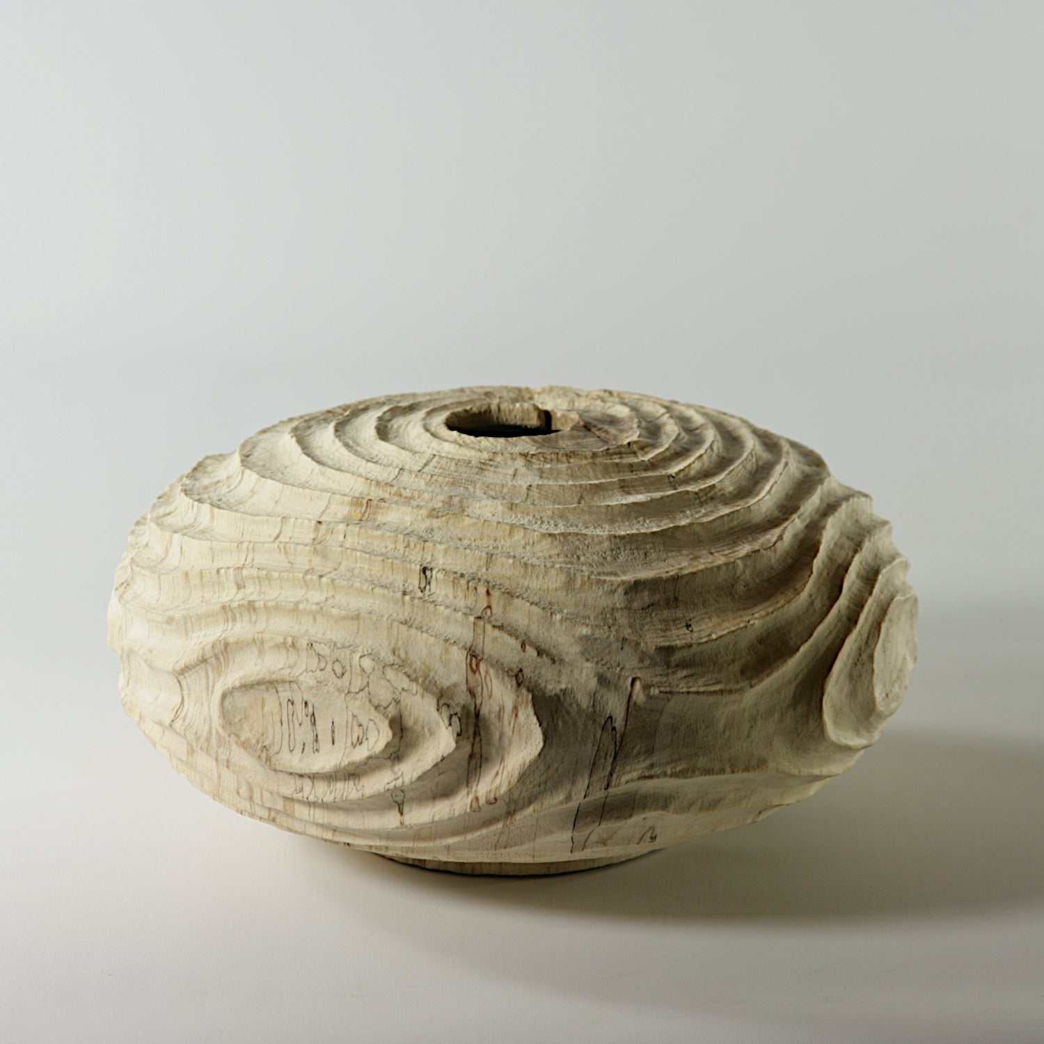 Spalted beech sculpted hollow form #2