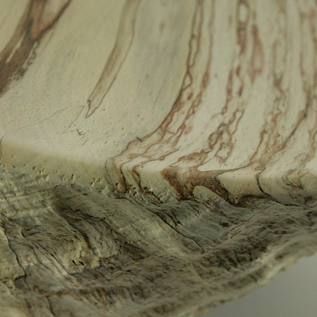 Spalted beech sculpted bowl