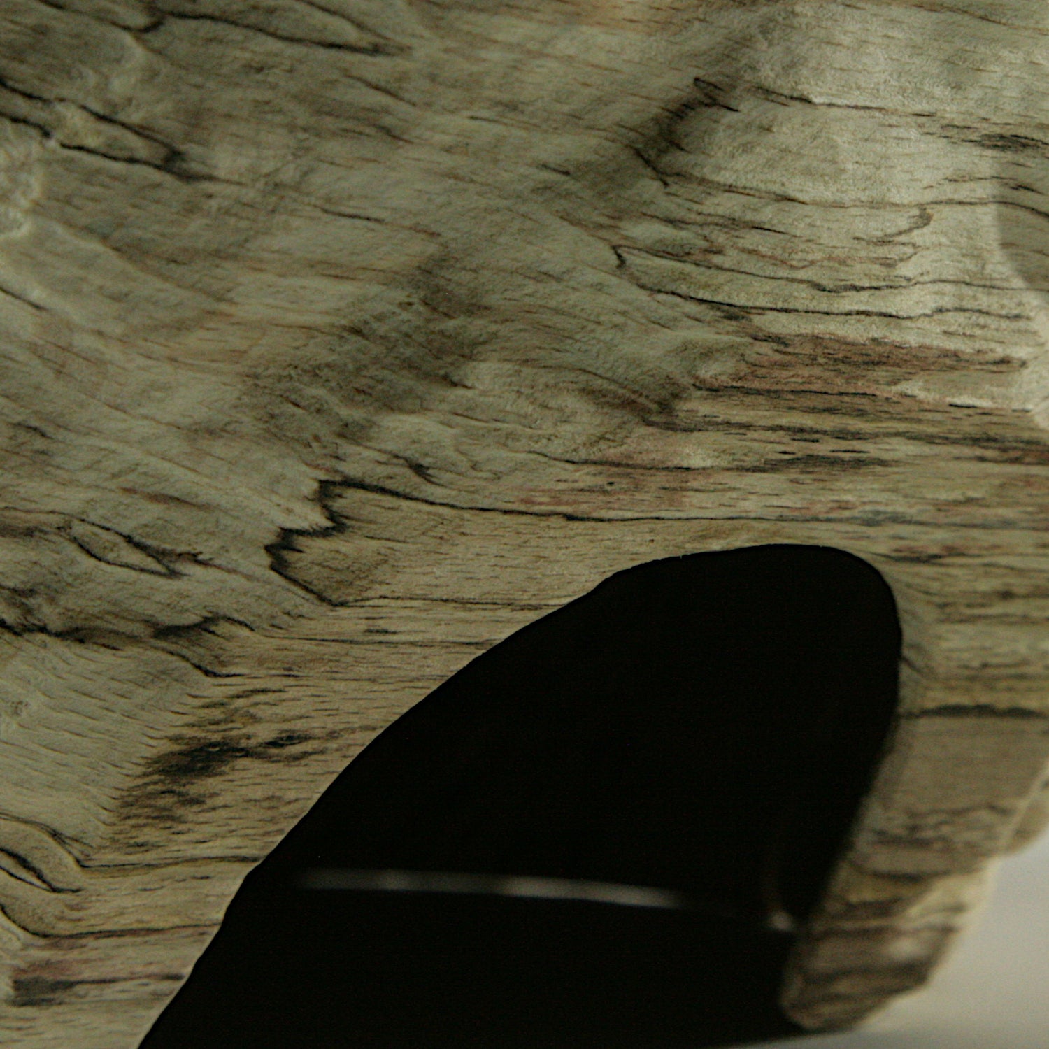 Spalted beech sculpted bowl