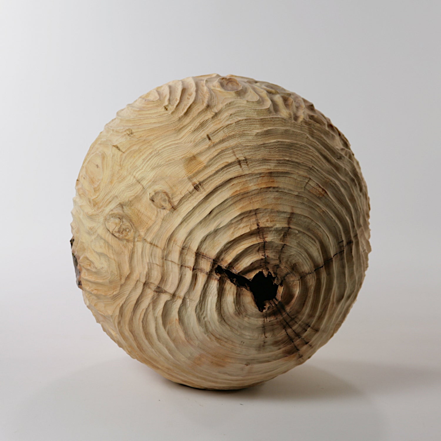 Yew hollowed sphere