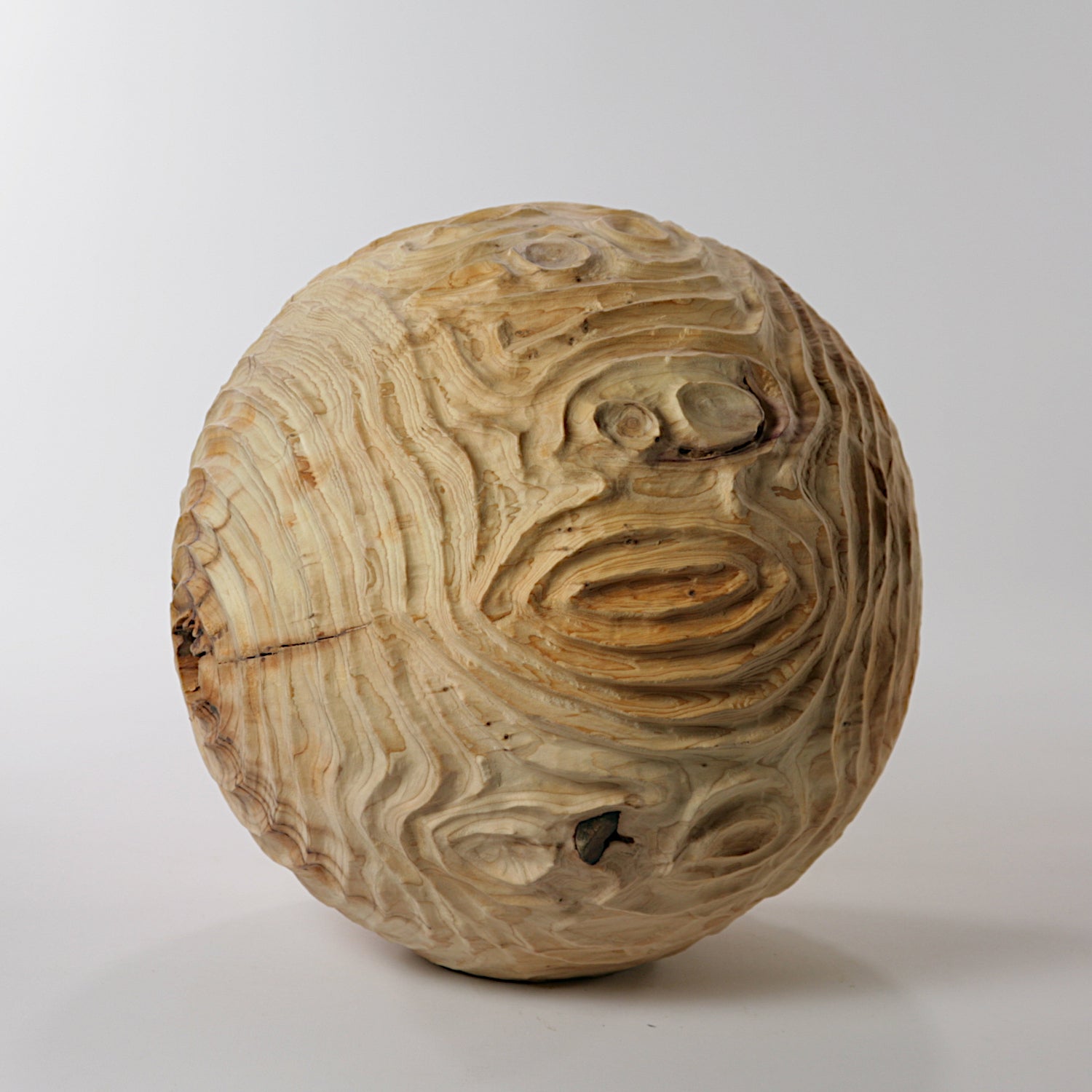 Yew hollowed sphere