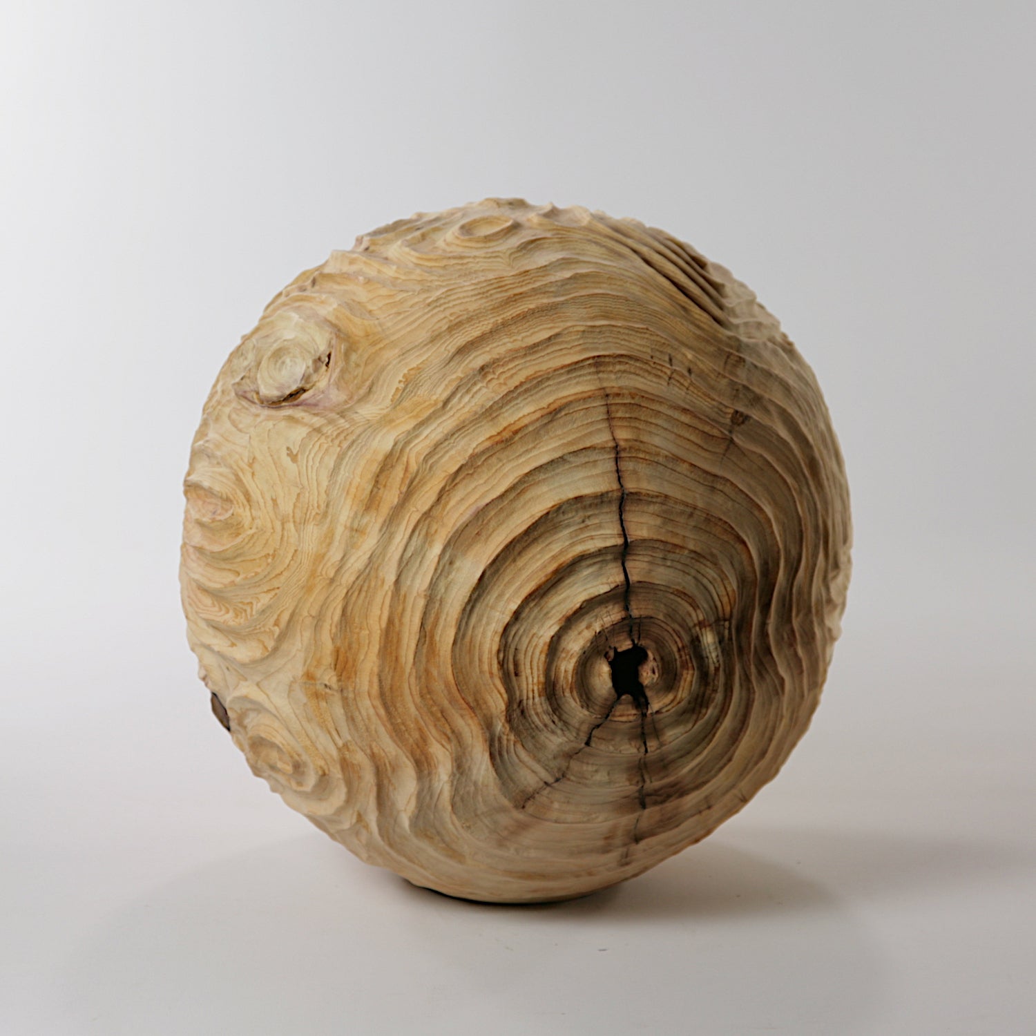 Yew hollowed sphere