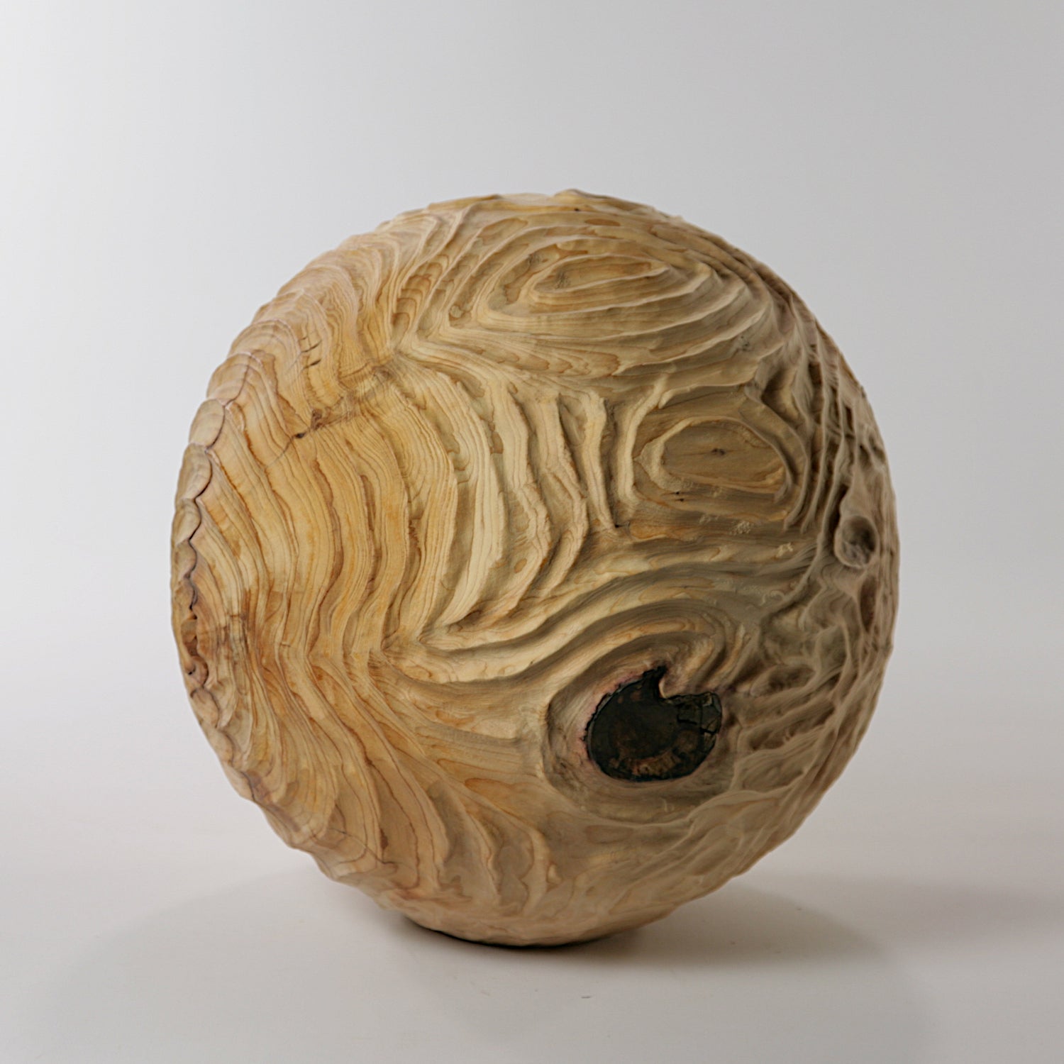 Yew hollowed sphere