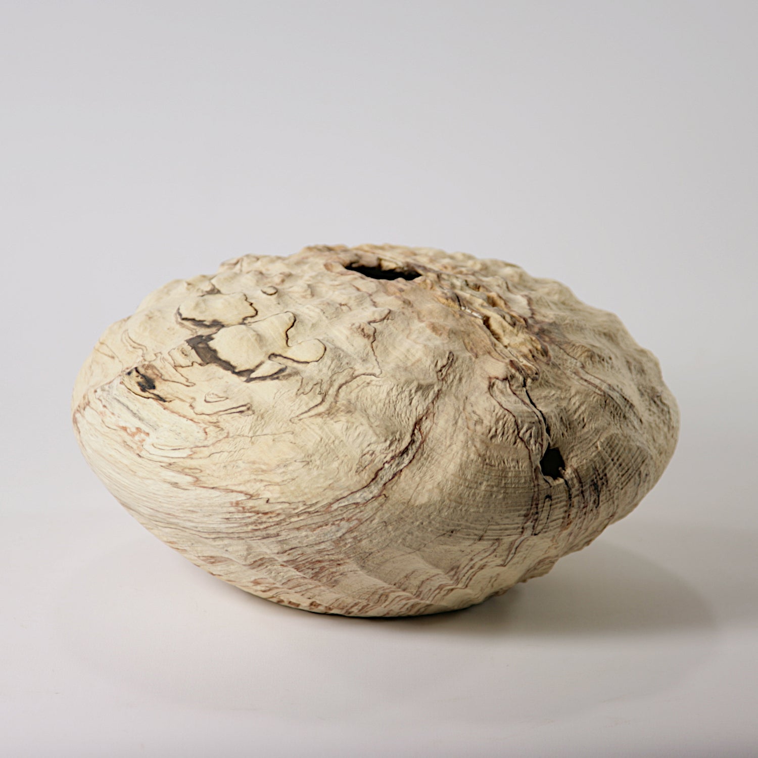 Spalted beech sculpted hollow form