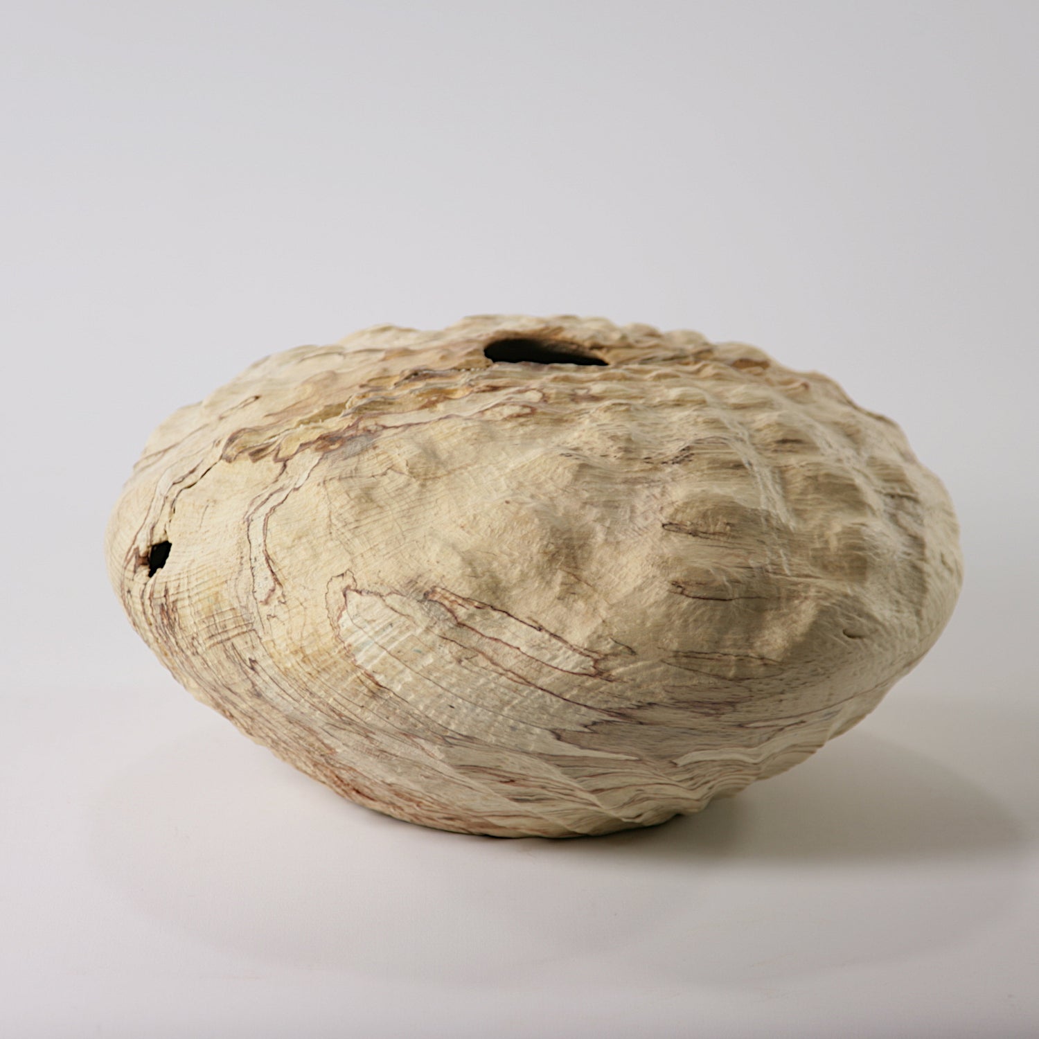 Spalted beech sculpted hollow form