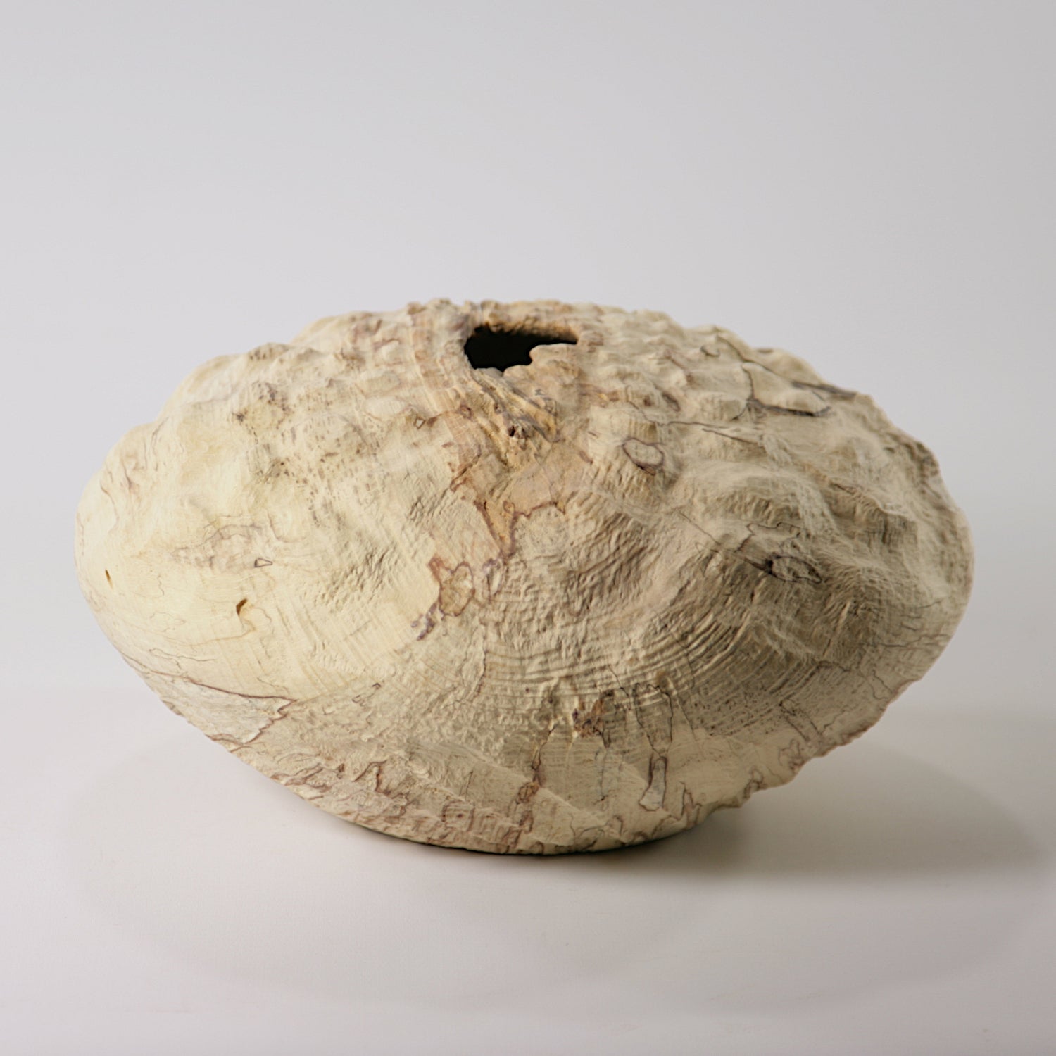 Spalted beech sculpted hollow form