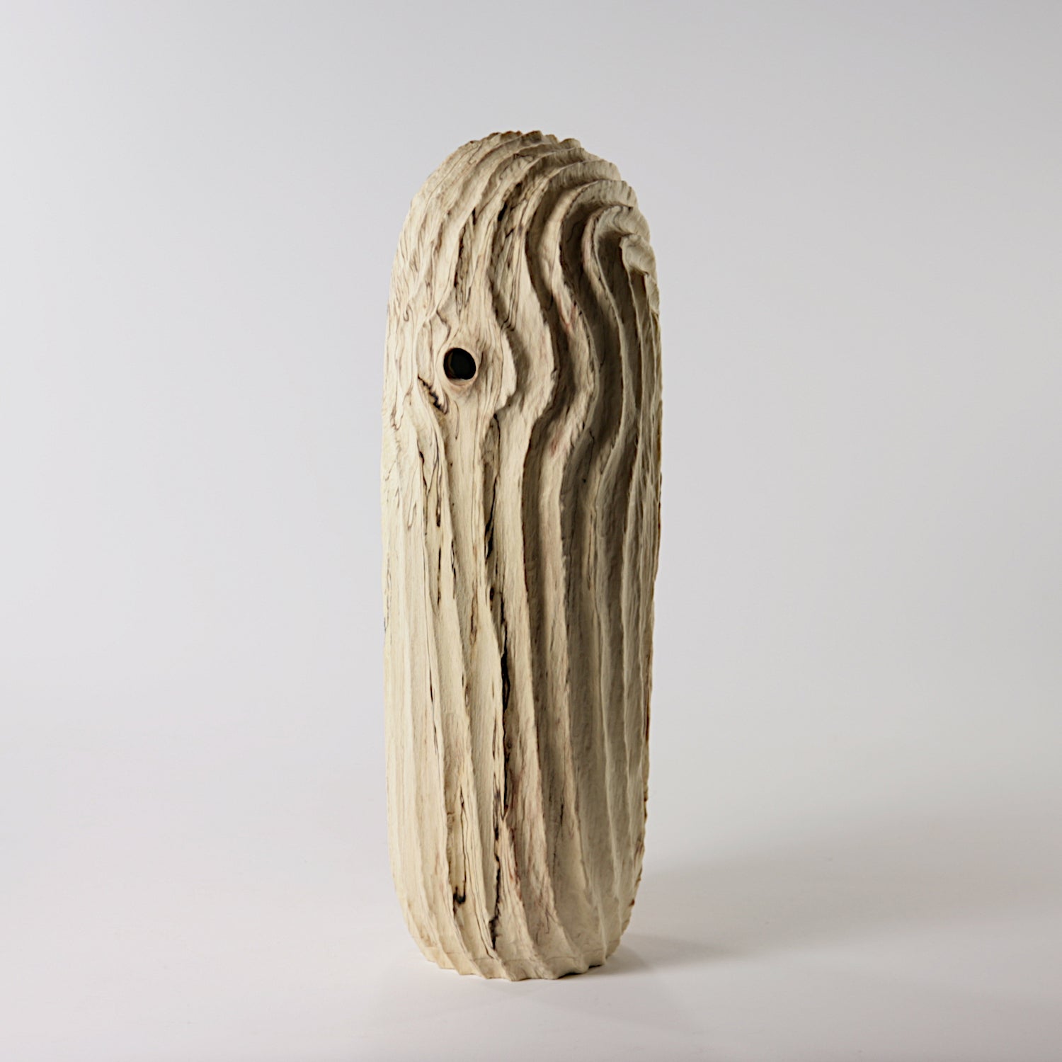 Spalted maple hollowed form