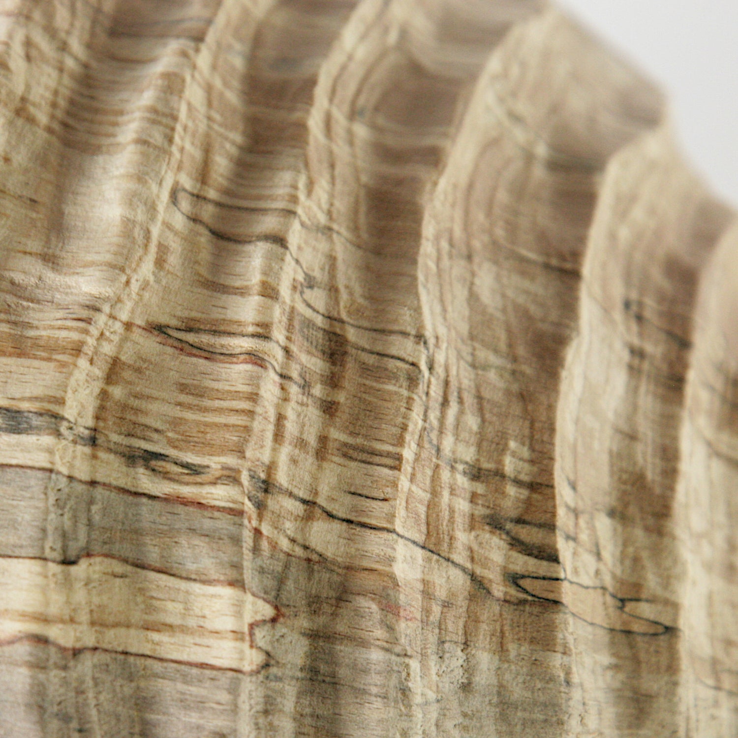 Spalted beech sculpted sphere