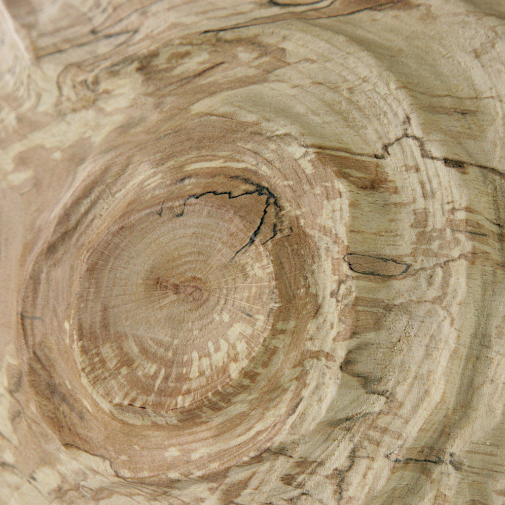 Spalted beech sculpted sphere