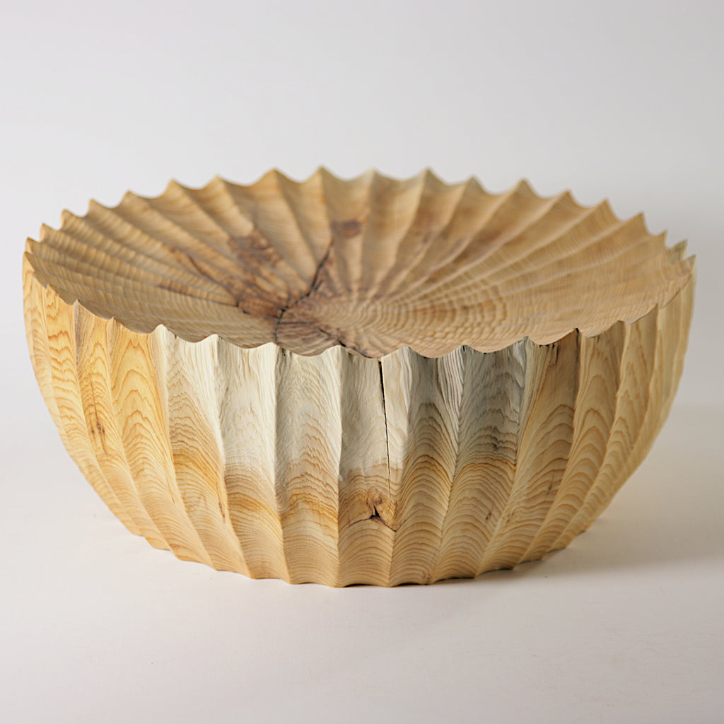 Yew sculpted bowl