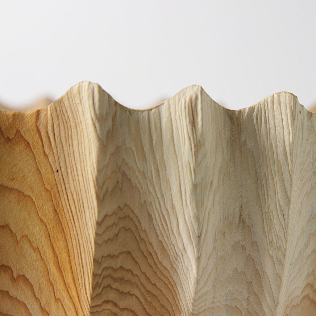 Yew sculpted bowl