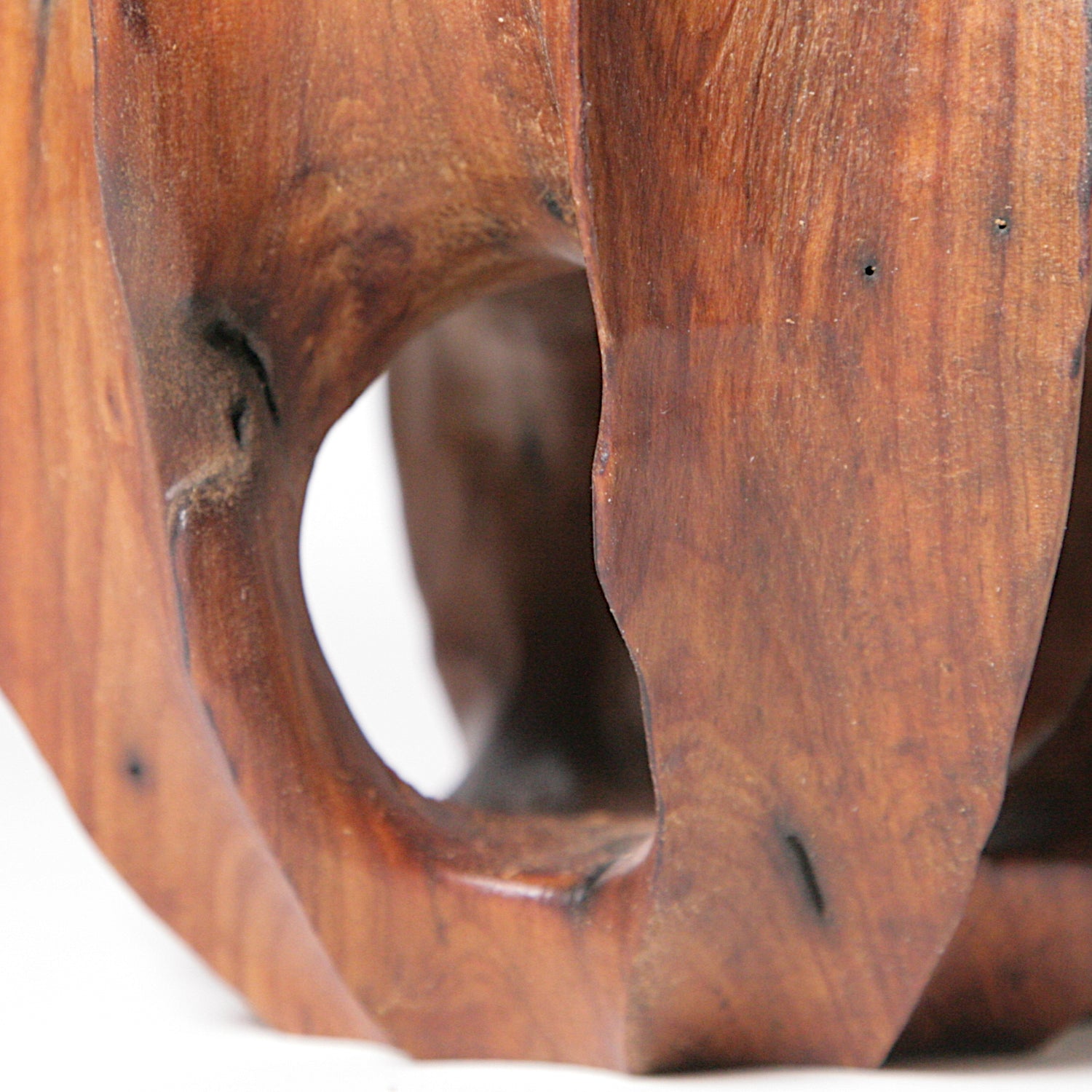 Pear wood vase in vase