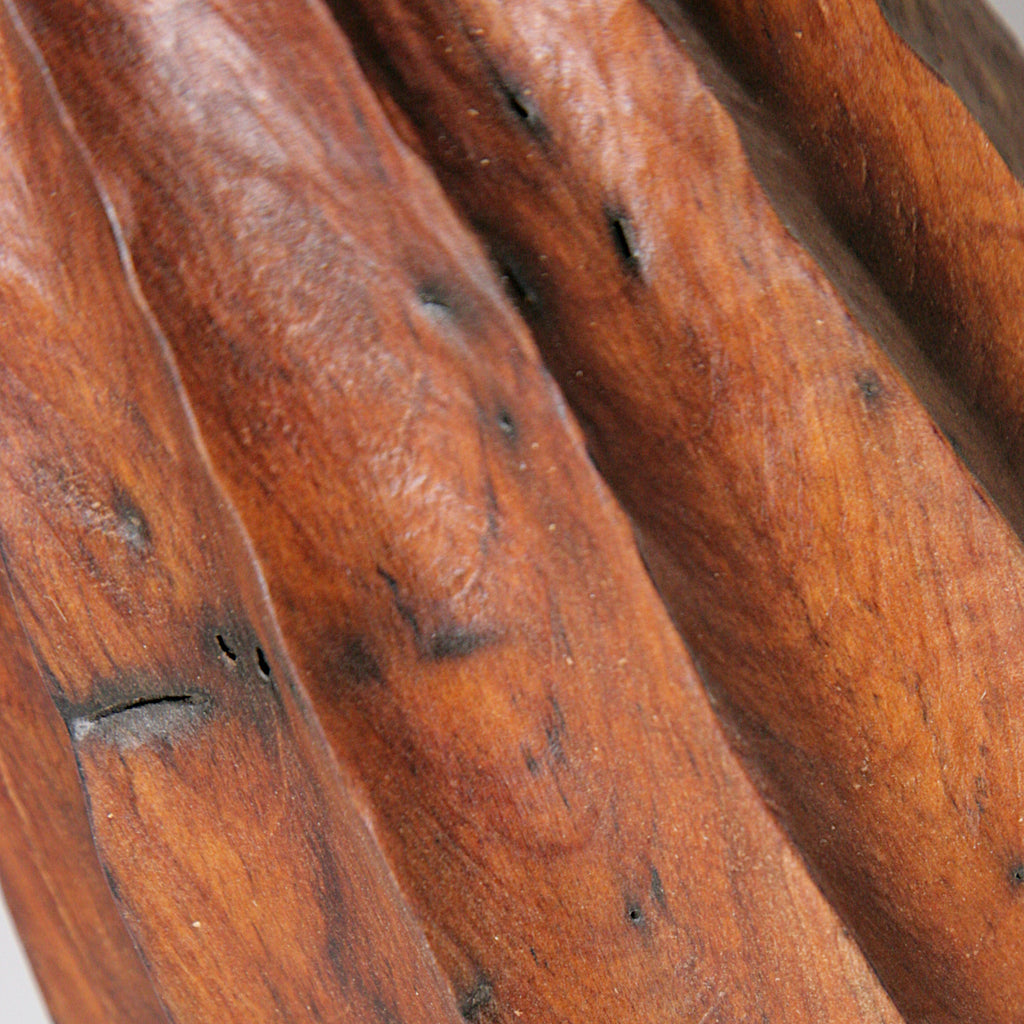 Pear wood vase in vase