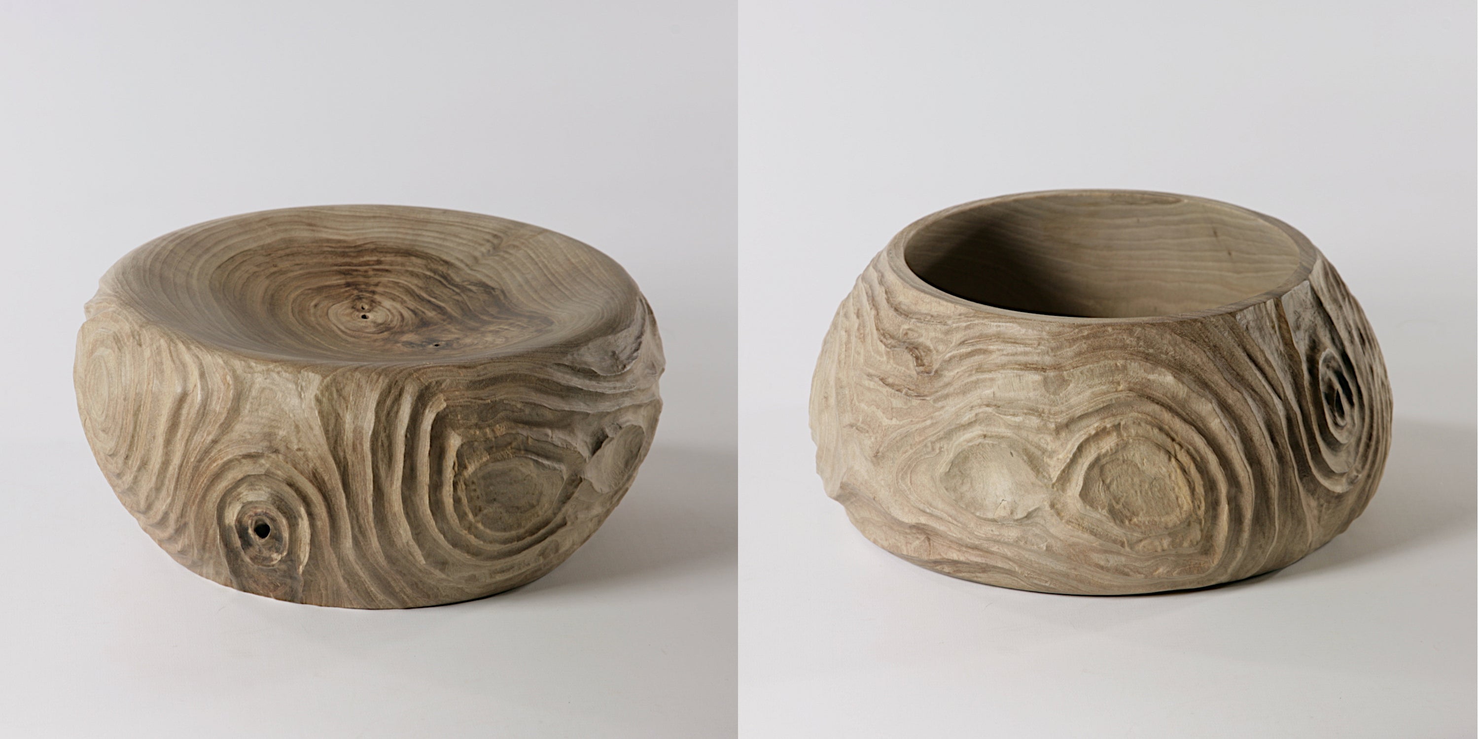 Walnut "double face" bowl